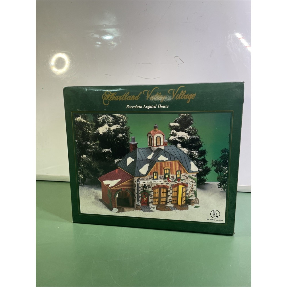 HEARTLAND VALLEY VILLAGE DELUXE PORCELAIN LIGHTED HOUSE - BLACKSMITH *NEW* 1998